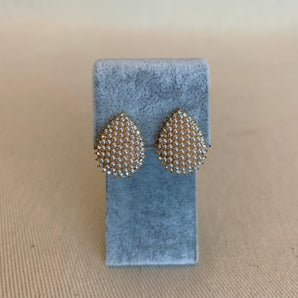 Vintage Pearl Pear Earrings