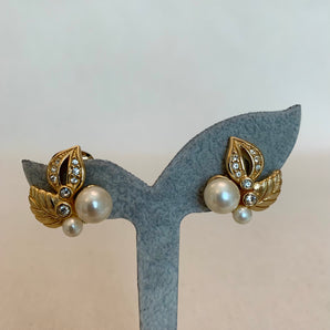 Vintage Dior Pearl Earrings