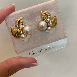 Vintage Dior Pearl Earrings