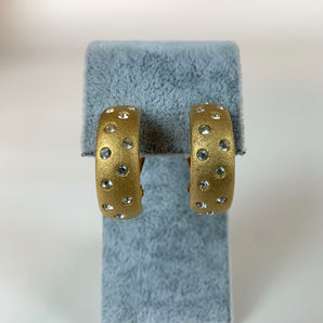 Vintage Matte Gold Earrings