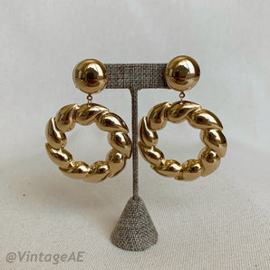 Vintage Gold XL Earrings