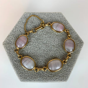 Vintage Light Pink Glass Bracelet