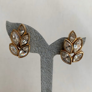 Vintage Swarovski Leaves Earrings