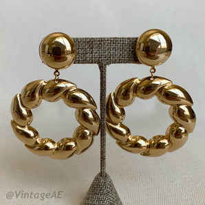 Vintage Gold XL Earrings