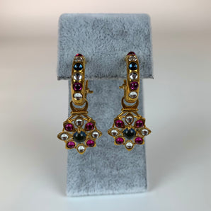 Vintage Dangle Flower Earrings