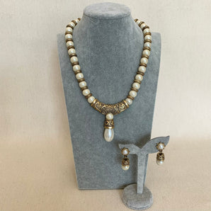Vintage Antiqued Pearl Set