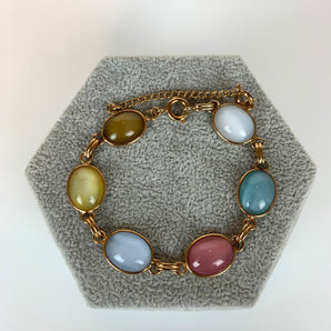 Vintage Pastel Colored Glass Bracelet