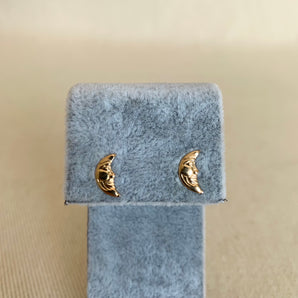 Vintage Mini Moon Earrings